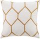 Olliix by Madison Park Brooklyn Spice 20x20" Metallic Geo Embroidered Pillow Pair-0
