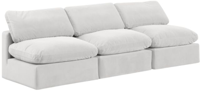 Meridian Furniture Comfy 3-Piece Cream Armless Modular Sofa -0