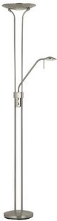 Cal® Lighting & Accessories Brushed Steel Floor Lamp-0