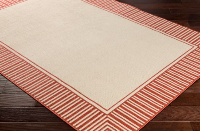 Surya Alfresco Beige/Brick Red 5'x8' Area Rug-2