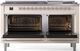 Ilve® Nostalgie II Series 60" Antique White Pro Style Dual Fuel Range-1