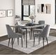 Mazin Furniture Keene 5-Piece Gray Dining Set-4
