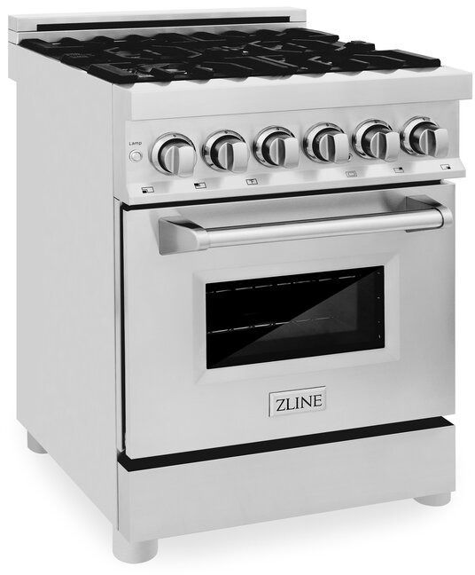 ZLINE 24" Stainless Steel Pro Style Dual Fuel Range-2