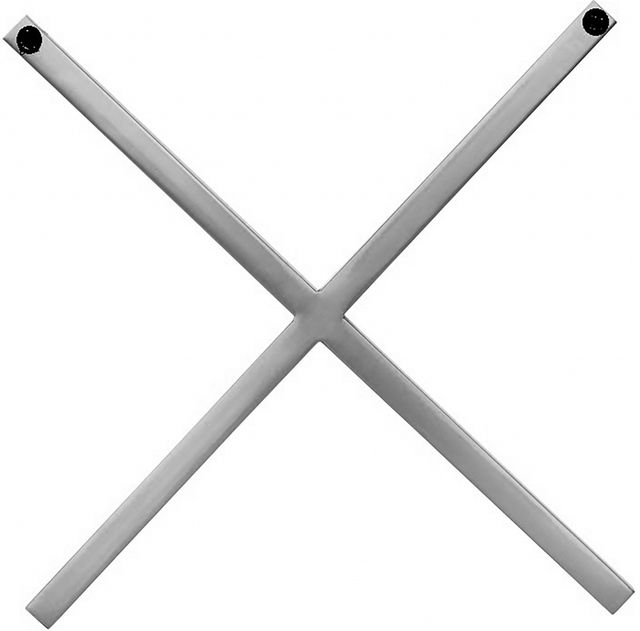 Meridian Furniture XOXO Chrome Wall Decor-1