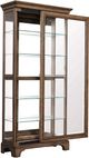 Pulaski™ Rich Brown Sliding Door Curio-2