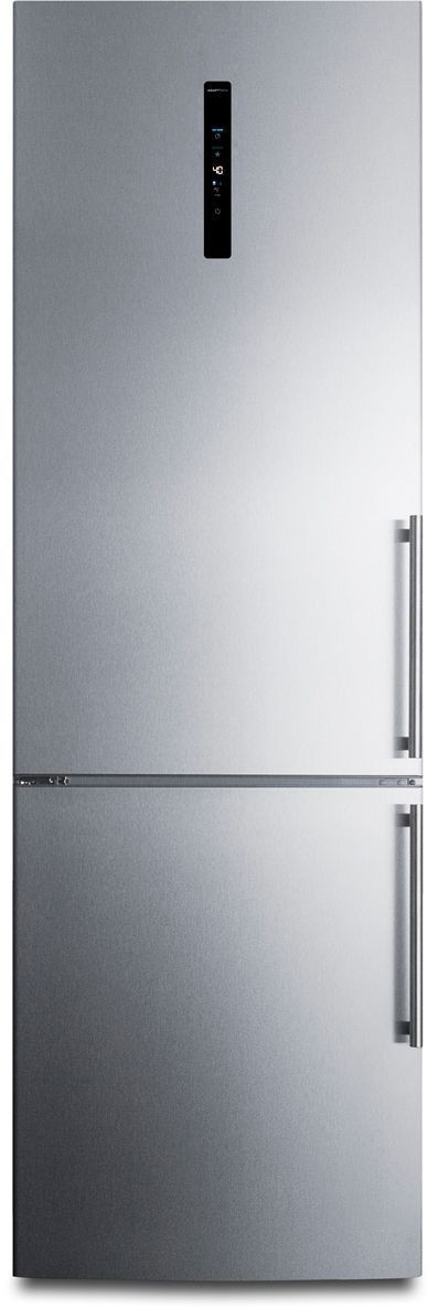 Summit® 10.6 Cu. Ft. Stainless Steel Counter Depth Bottom Freezer Refrigerator -0