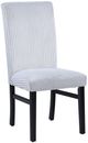Crown Mark Tracy Black/Light Gray Upholstered Dining Side Chair-0