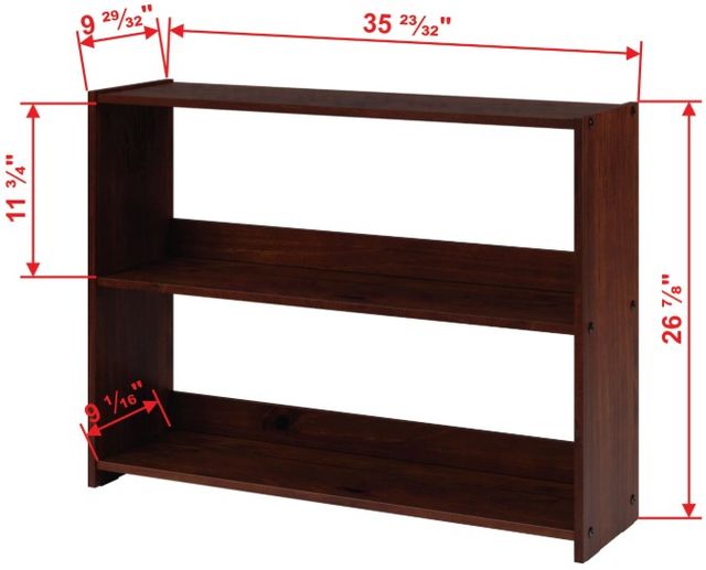Donco Kids L-Series Cappuccino Youth Bookcase-2