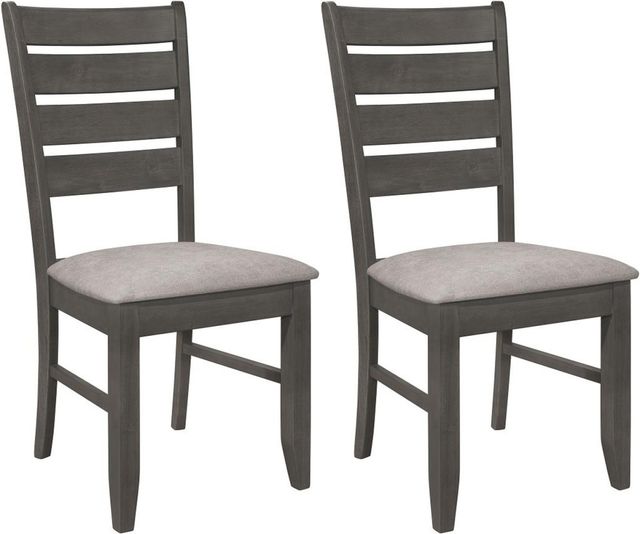 Coaster® Dalilla 2-Piece Dark Grey Side Chairs-1