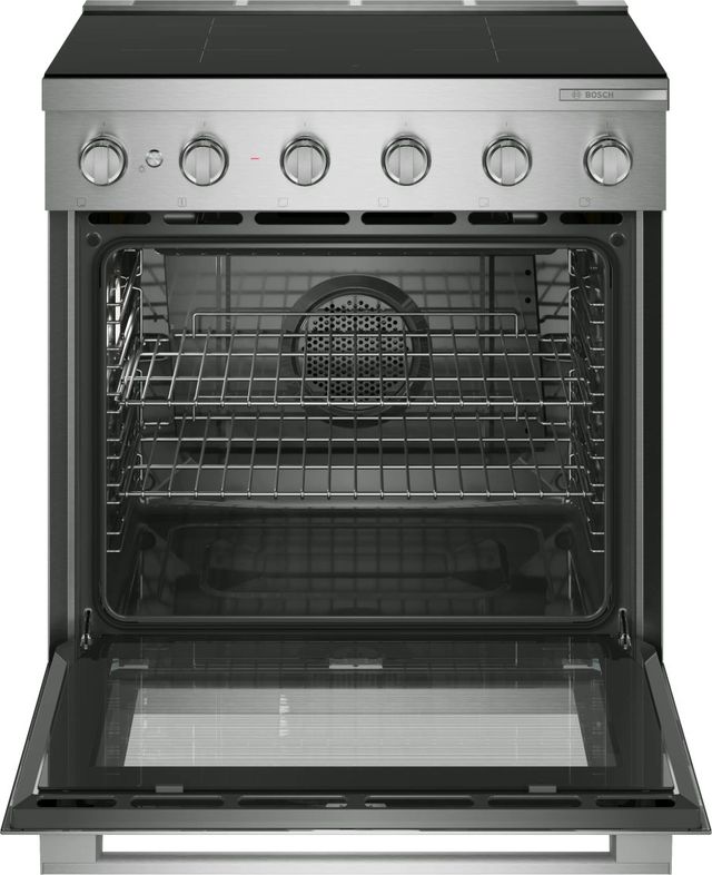 Bosch® 500 Series 30” Stainless Steel Pro Style Induction Range with Air Fryer-1