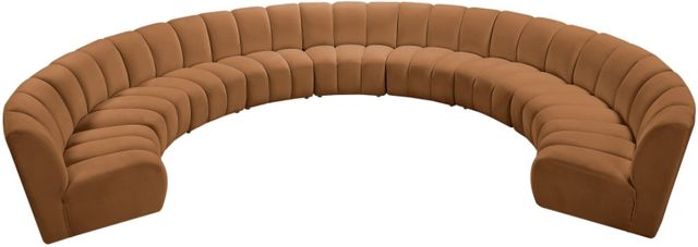 Meridian Furniture Infinity 9-Piece Saddle Velvet Modular Sectional-2