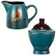 A & B Home Blue Sugar and Creamer-0