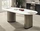 ACME Furniture Clayten White Dining Table with Light Oak Base-1
