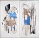 Crestview Collection Pop of Blue 2-Piece Wall Art Set-0