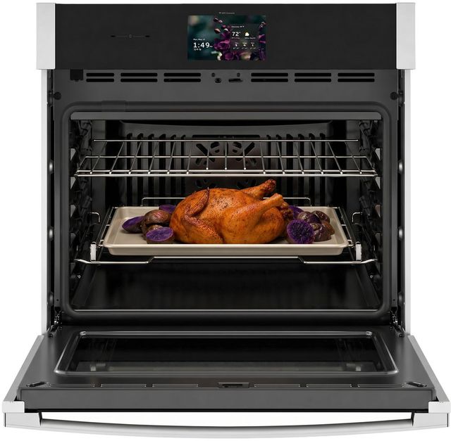 GE Profile™ 30" Stainless Steel Smart Single Electric Wall Oven with No Preheat Air Fry and Precision Cooking-2
