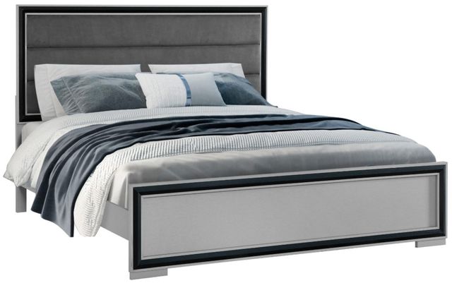Global Furniture USA Amelia 4-Piece Black/Gray Queen Bedroom Set-1