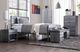 Furniture of America® Mccredmond Hand Brushed Silver Bench-1