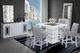 Global Furniture USA Monaco 5-Piece White Square Bar Set-1
