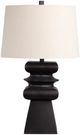 Crestview Collection Zane 2-Piece Black Table Lamp Set-0