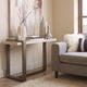 Magnussen Home® Wiltshire Sea Shell Rectangular Sofa Table with Champagne Bronze Base-1