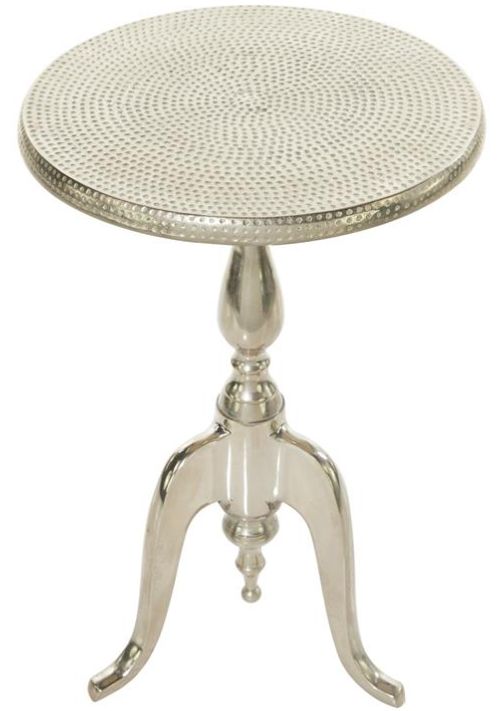 Deco Marche Silver Accent Table-1