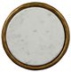 Furniture Classics Lindsay White Martini Table with Antique Gold Base-2