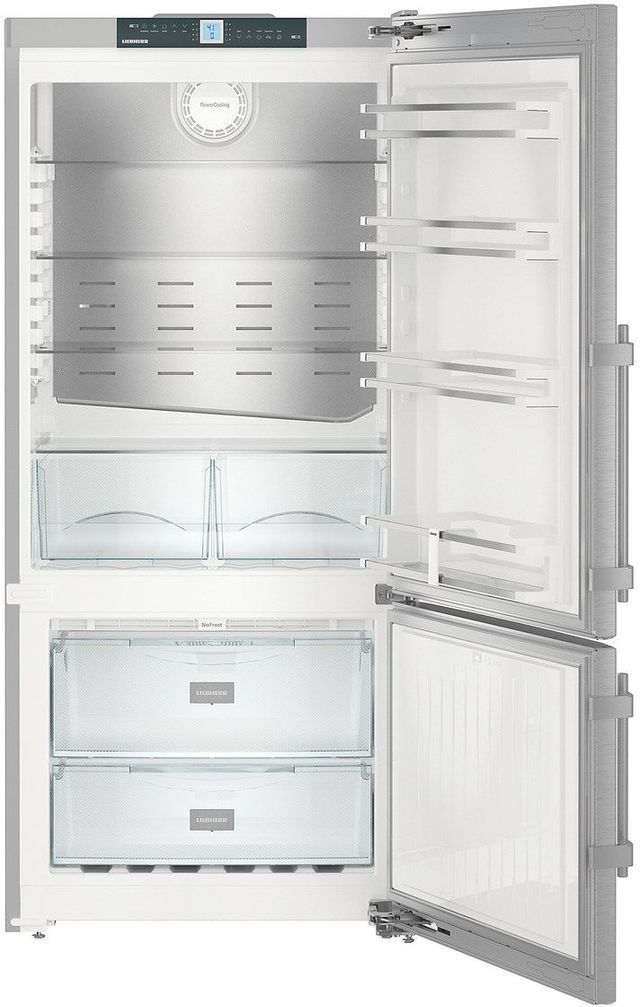 Liebherr 30 in. 12.9 Cu. Ft. Stainless Steel Bottom Freezer Refrigerator-1