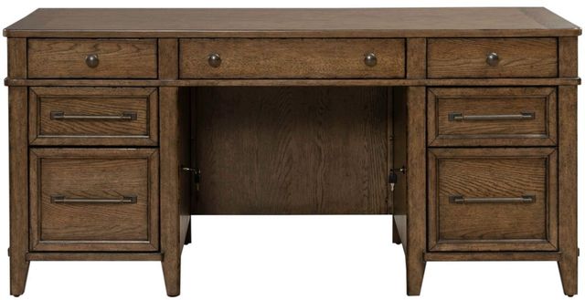 Liberty Furniture Carolina Park 5-Piece Amber Brown Jr Executive Set-3