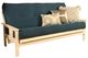 Kodiak Furniture Monterey Suede Navy/Antique White Full Futon with Mattress-0
