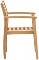 Dovetail Furniture Verdant Natural Wooden Outdoor Dining Chair-2