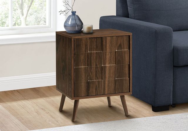 Monarch Specialties Inc. Walnut Accent Table-1