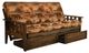 Kodiak Furniture Tucson 37" Canadian/Rustic Walnut Full Sleeper Sofa with Mattress-0