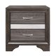 Mazin Furniture Luster Gray Nightstand-0