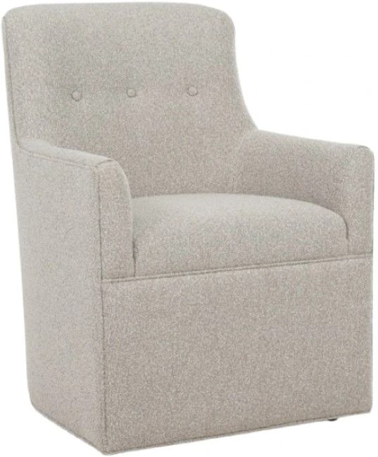 Smith Brothers Customizable D105 Fabric Dining Arm Chair with Casters-0
