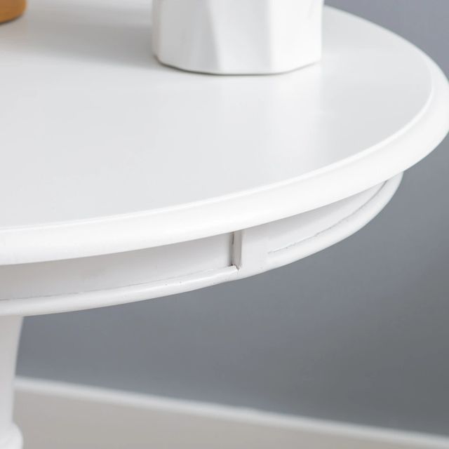 Powell® Amelia White Round Accent Table-4