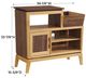 Whittier Wood® Furniture Addison Duet 38" Vinyl Record Station-3