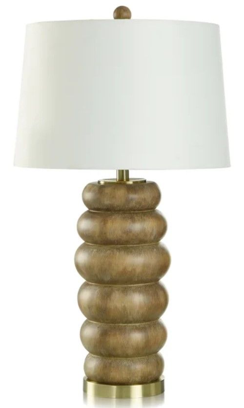 Stylecraft Roanoke White/Yellow Table Lamp-0