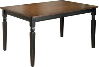 Signature Design by Ashley® Owingsville Brown Rectangular Dining Table with Black Base