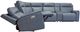 Flexsteel® Vernon 6-Piece Admiral Power Reclining Sectional with Power Headrest and Lumbar-3