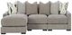 Benchcraft® Aslan Court 3-Piece Pebble Left-Arm Facing Sectional and Chaise-0