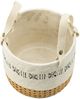 A & B Home 2-Piece Cream/Natural Basket Planters-1
