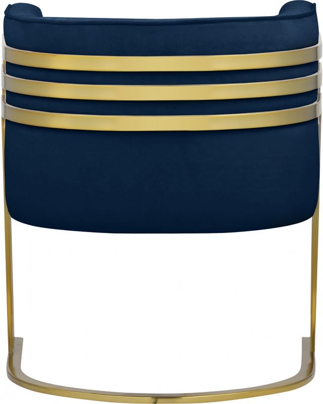 Meridian Furniture Rays Navy Velvet Accent Chair-1