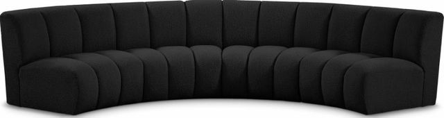 Meridian Furniture Infinity 4-Piece Black Modular Sectional Set-0