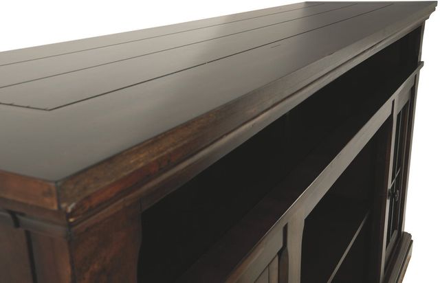 Signature Design by Ashley® Roddinton Dark Brown Extra Large TV Stand with Fireplace Option-2