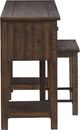 Magnussen Home® Smithton 2-Piece Homestead Brown Sofa Table and Stool Set-4
