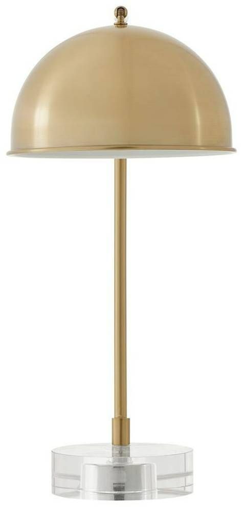 Uttermost® Romani Antique Brass Desk Lamp with Crystal Foot-4