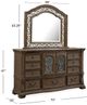 Magnussen Home® Durango Willadeene Brown Shaped Mirror-3