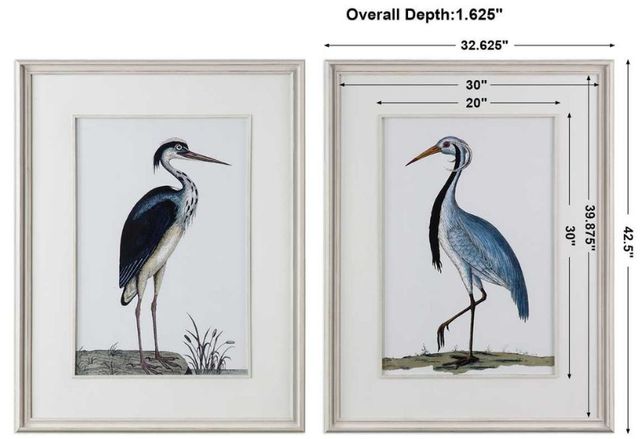 Uttermost® 2-Piece Shore Birds Framed Prints Set-2