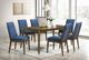 New Classic® Home Furnishings Maggie 7-Piece Blue/Walnut Dining Set-1
