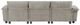 Homelegance® Dublin 3-Piece Dark Pewter Modular Sectional Sofa-3